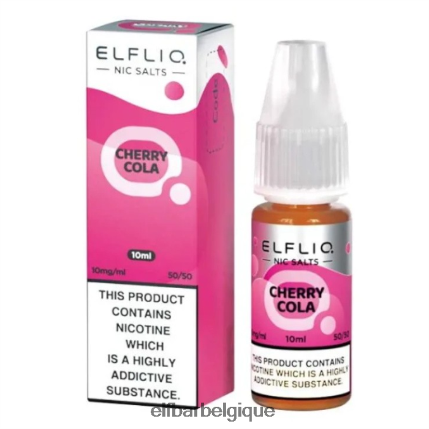ELF BAR 5000 Prix Sels de nicotine elfliq - cola cerise - 10ml-20 mg/ml HNX4T197