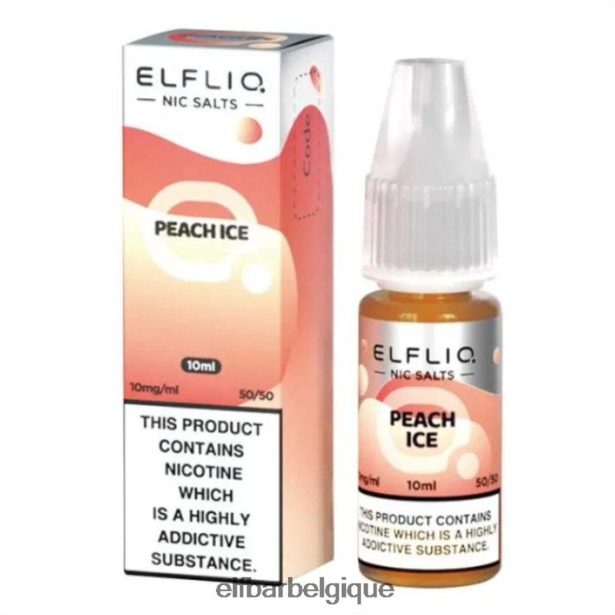 ELF BAR 600 Sels de nic elfliq - glace à la pêche - 10ml-20 mg/ml HNX4T186