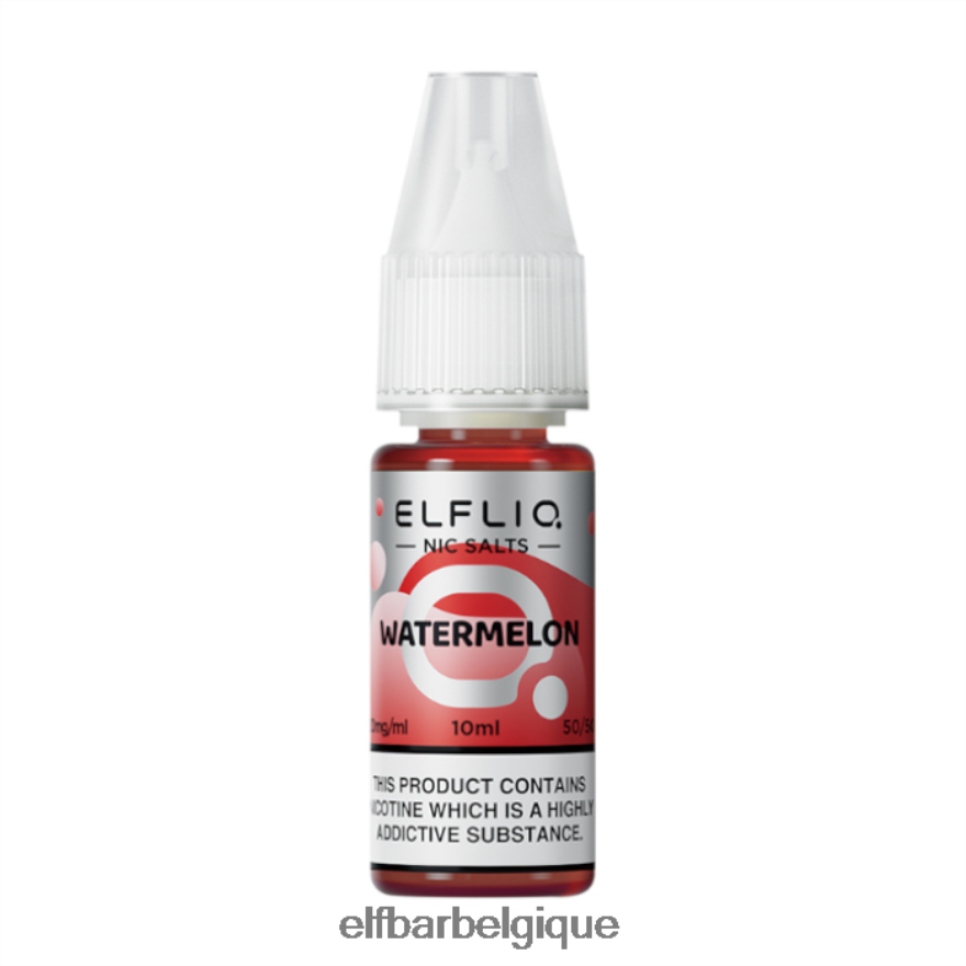 ELF BAR BC5000 Belgique Sels de nicotine de pastèque elfliq - 10 ml-20 mg/ml HNX4T205