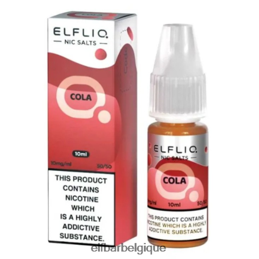 ELF BAR Brussels Sels de nicotine elfliq - cola - 10ml-10 mg/ml HNX4T194