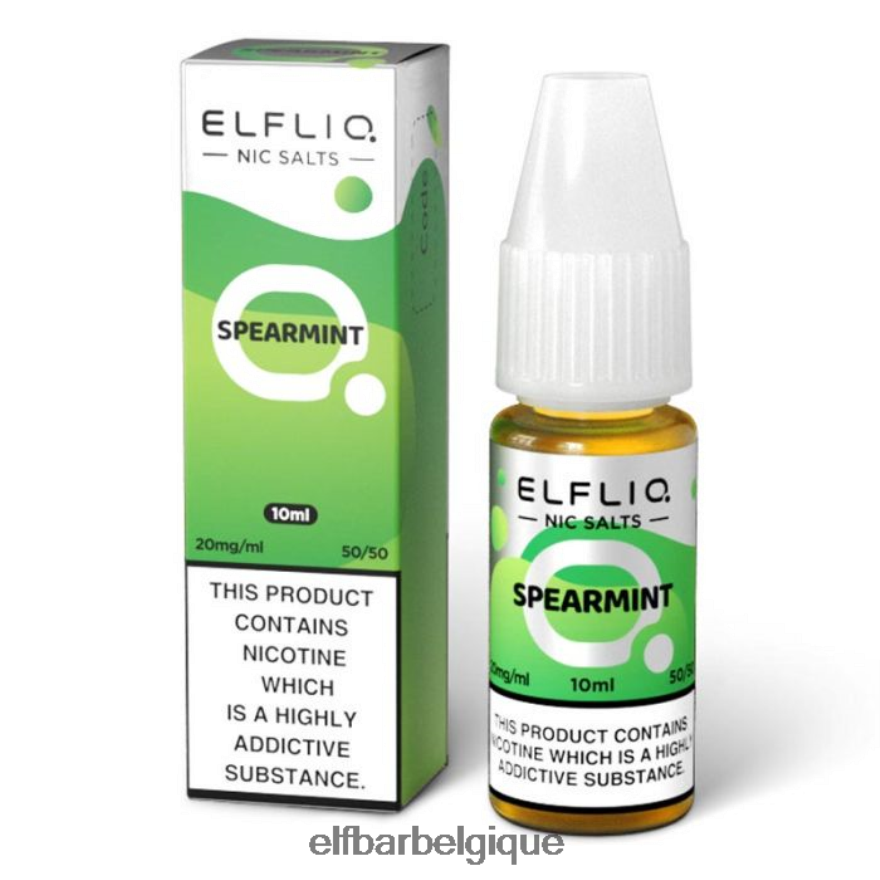 ELF BAR Brussels Sels de nicotine à la menthe verte elfliq - 10 ml-5 mg HNX4T206