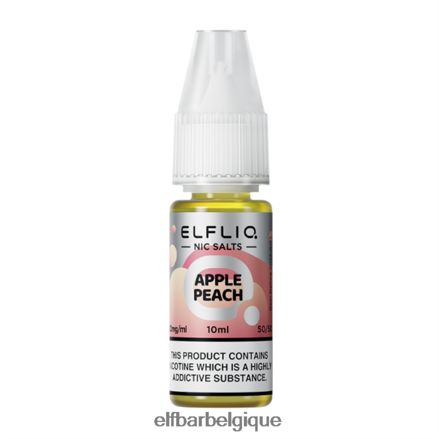 ELF BAR Rechargeable Prix Sels de nic pomme pêche elfliq - 20 ml-20 mg/ml HNX4T220