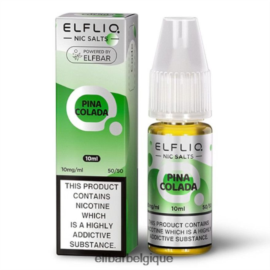 ELF BAR Vape Sels de nic elfliq - pina colada - 10ml-10 mg/ml HNX4T175
