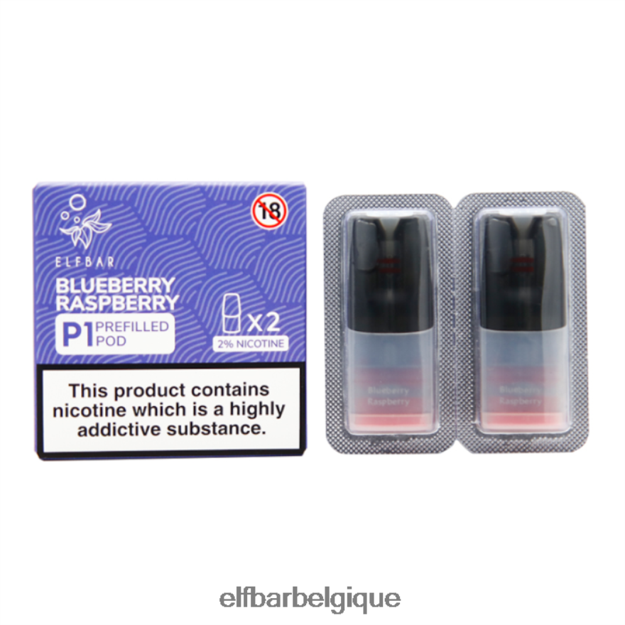 ELF BAR BC10000 mate 500 p1 dosettes préremplies - 20 mg (paquet de 2) HNX4T144 myrtille