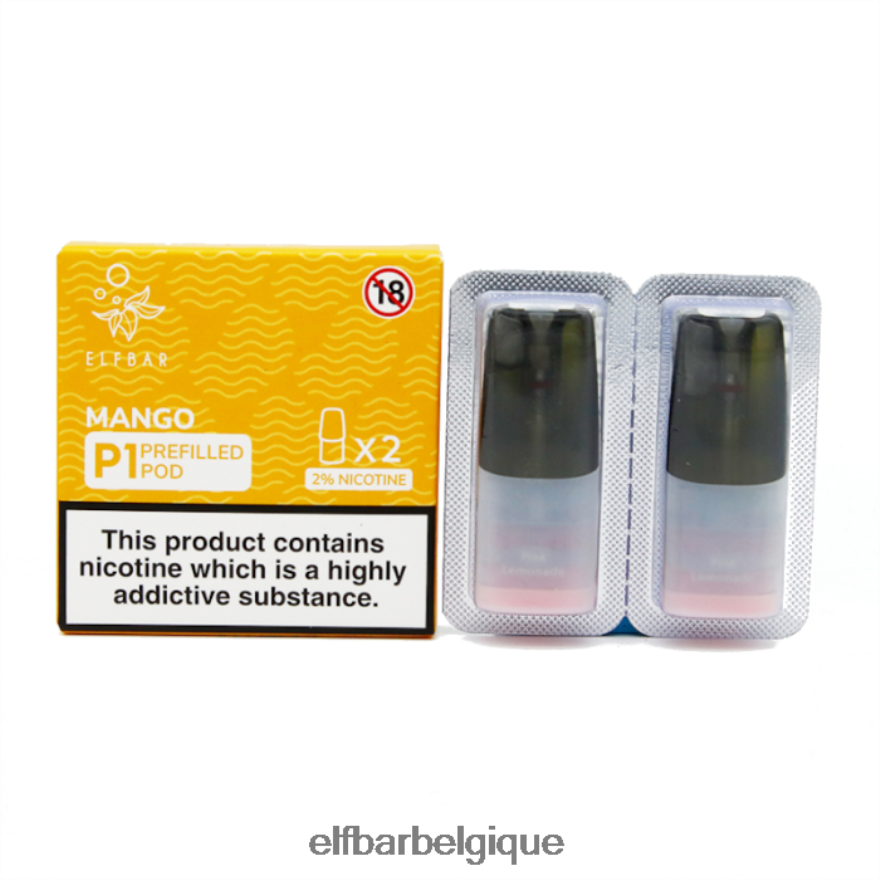 ELF BAR BC10000 mate 500 p1 dosettes préremplies - 20 mg (paquet de 2) HNX4T144 myrtille