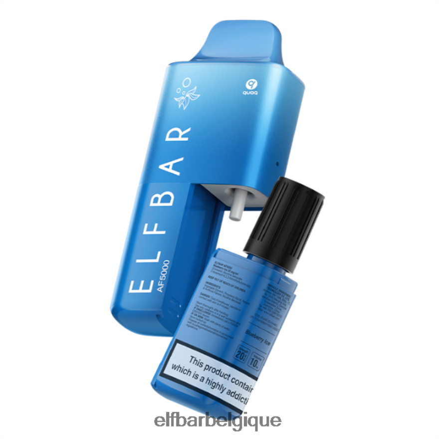 ELF BAR Rechargeable Avis kit prérempli af5000 - 20 mg HNX4T59 limonade bleue