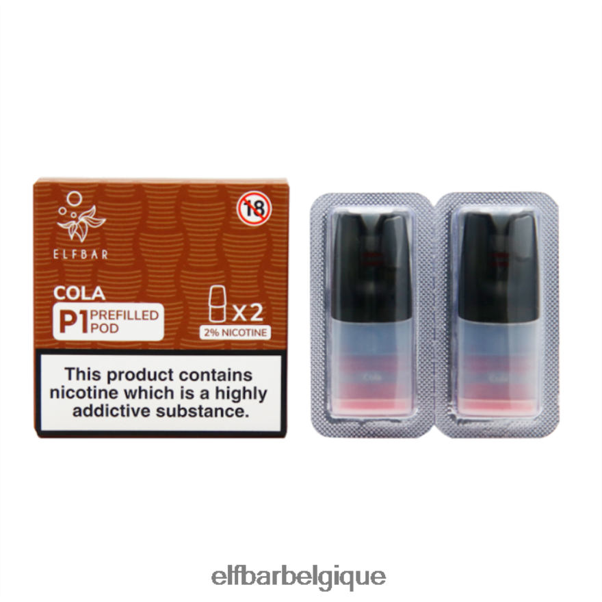 ELF BAR Rechargeable Avis mate 500 p1 dosettes préremplies - 20 mg (paquet de 2) soda à l'orange HNX4T155