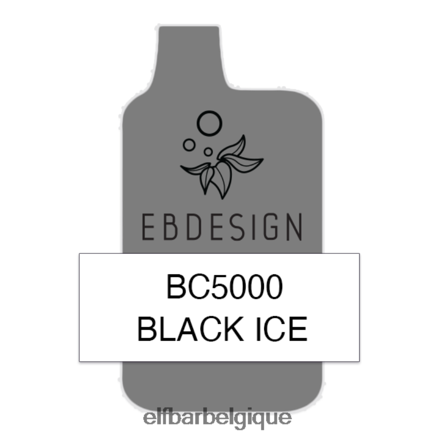 ELF BAR BC5000 Belgique black ice 5000 consommateur - simple HNX4T289