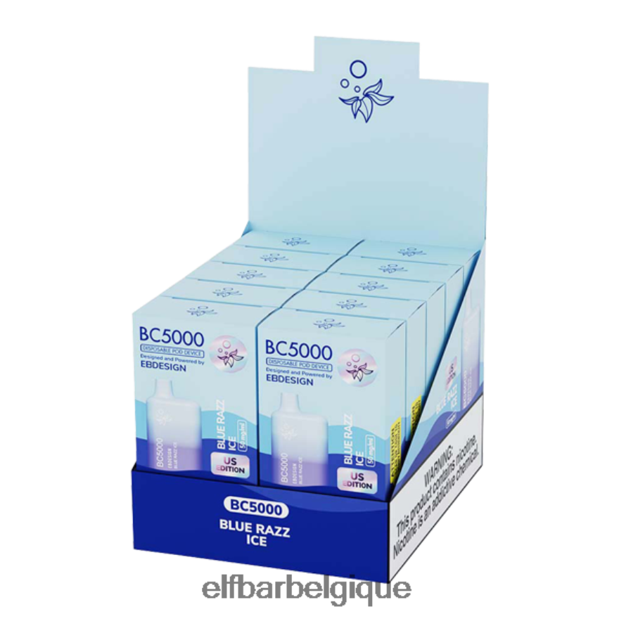 ELF BAR Prix blue razz ice eb bc5000 consommateur - unique - 40 mg HNX4T243