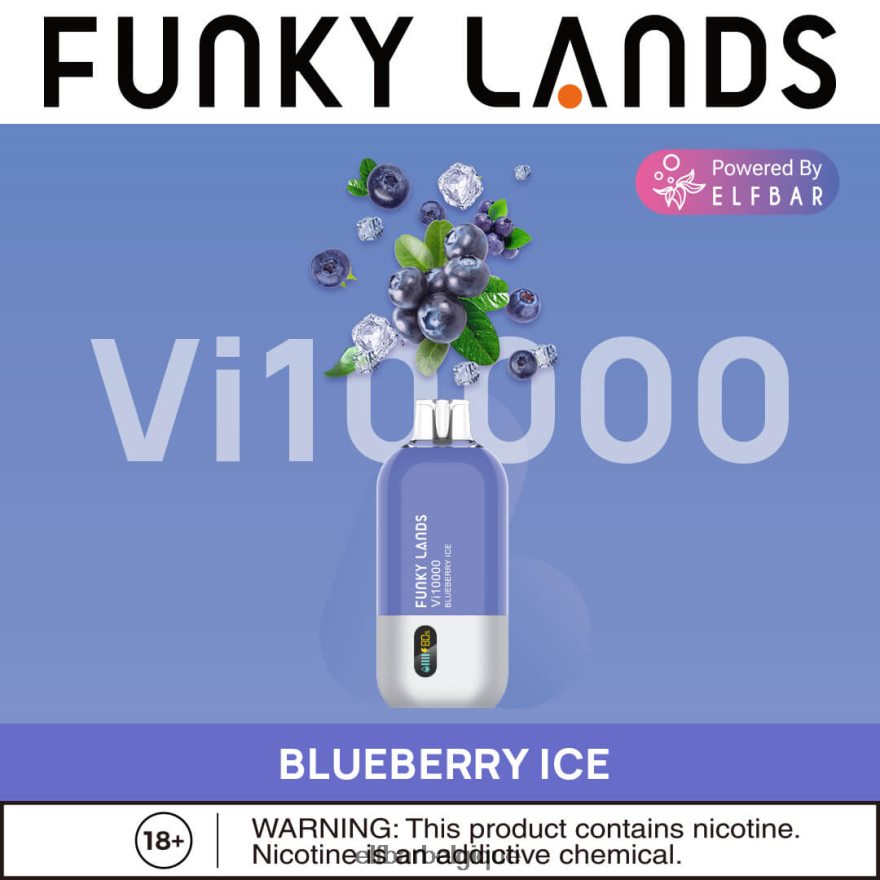 ELF BAR 5000 Amazon Funky Lands meilleure saveur vape jetable vi10000 série glacée HNX4T453 glace aux myrtilles