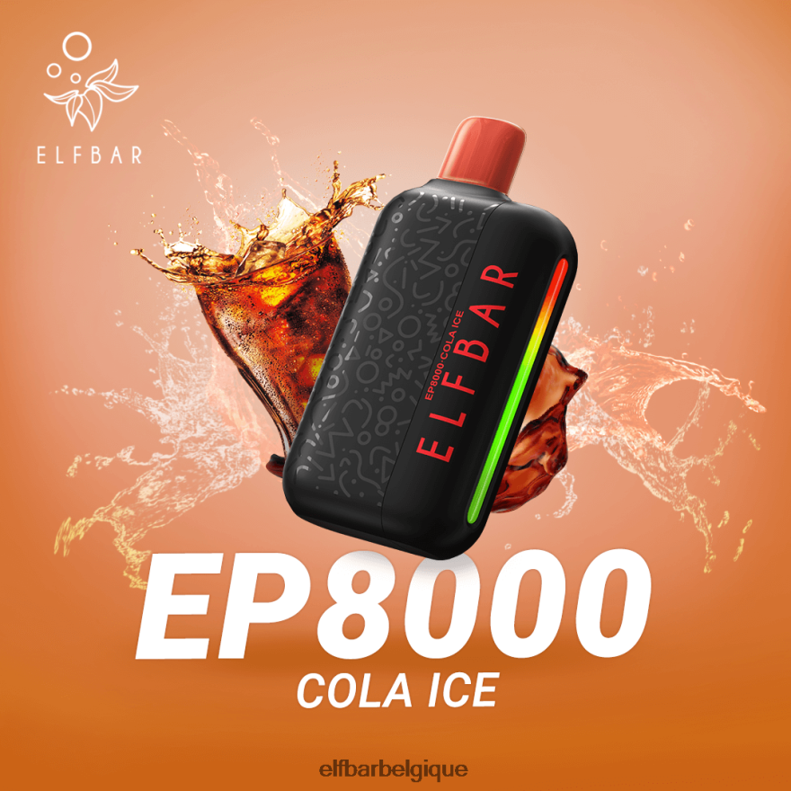 ELF BAR 5000 Prix vape jetable nouvelles bouffées ep8000 HNX4T365 glace au cola