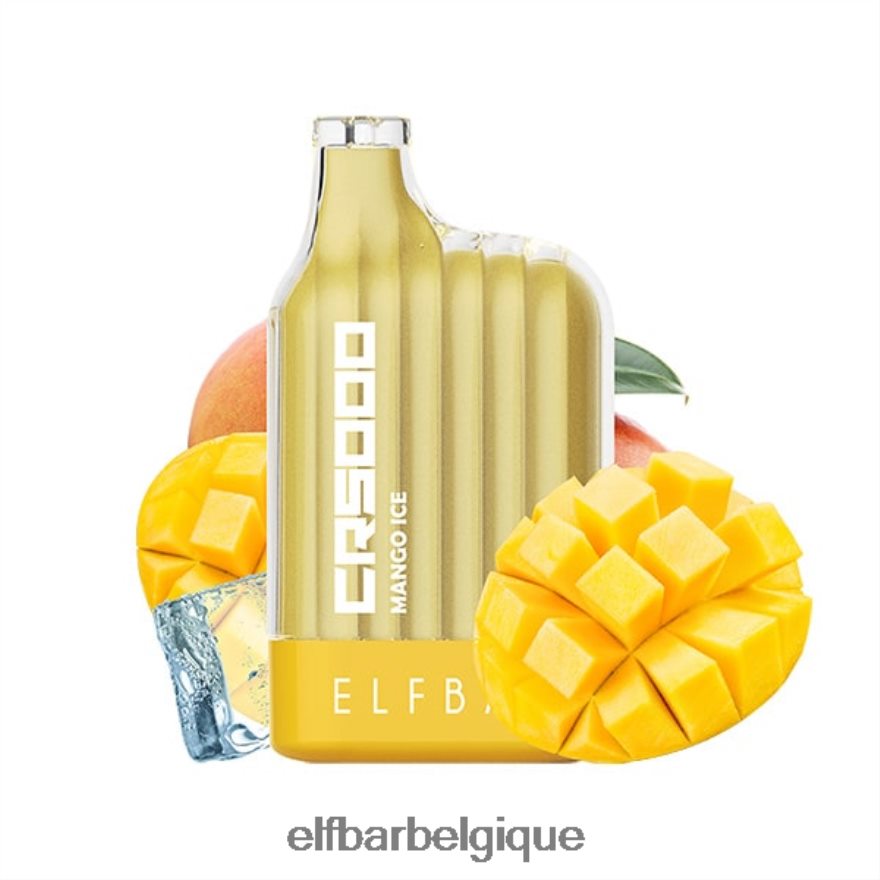 ELF BAR BC10000 meilleure saveur vape jetable série cr5000 ice HNX4T324 glace à la mangue
