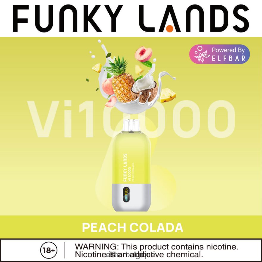 ELF BAR Rechargeable Avis Funky Lands meilleure saveur vape jetable vi10000 série glacée HNX4T455 citron vert