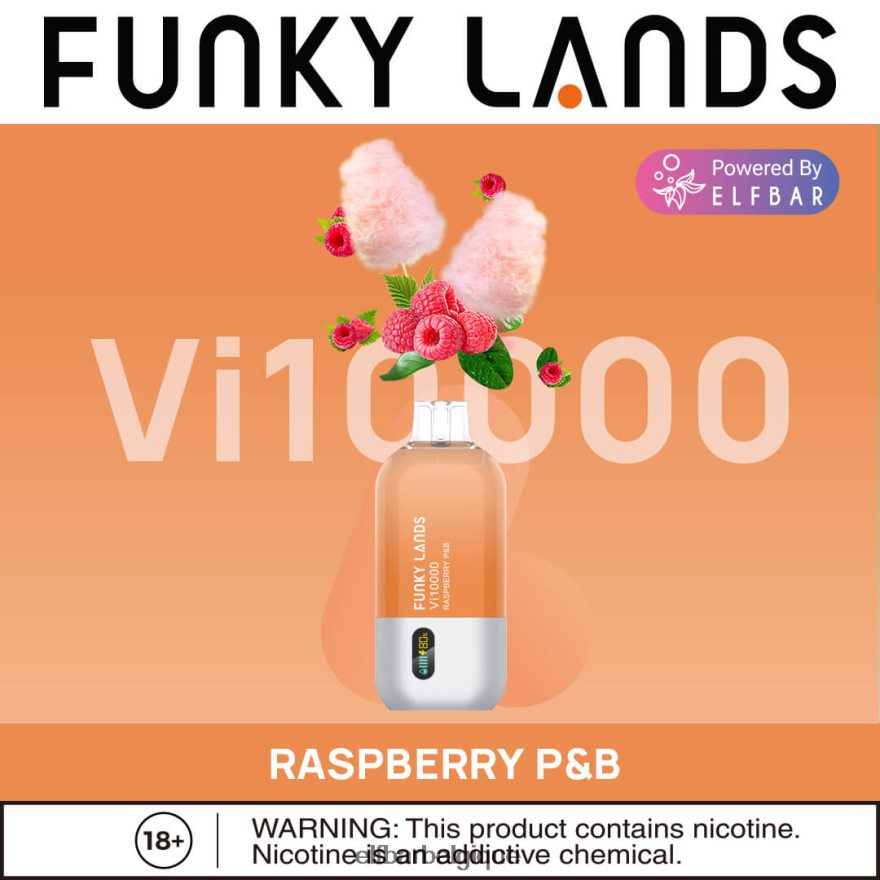 ELF BAR Vape Funky Lands Vape jetable Vi10000 bouffées HNX4T463 fraise-kiwi